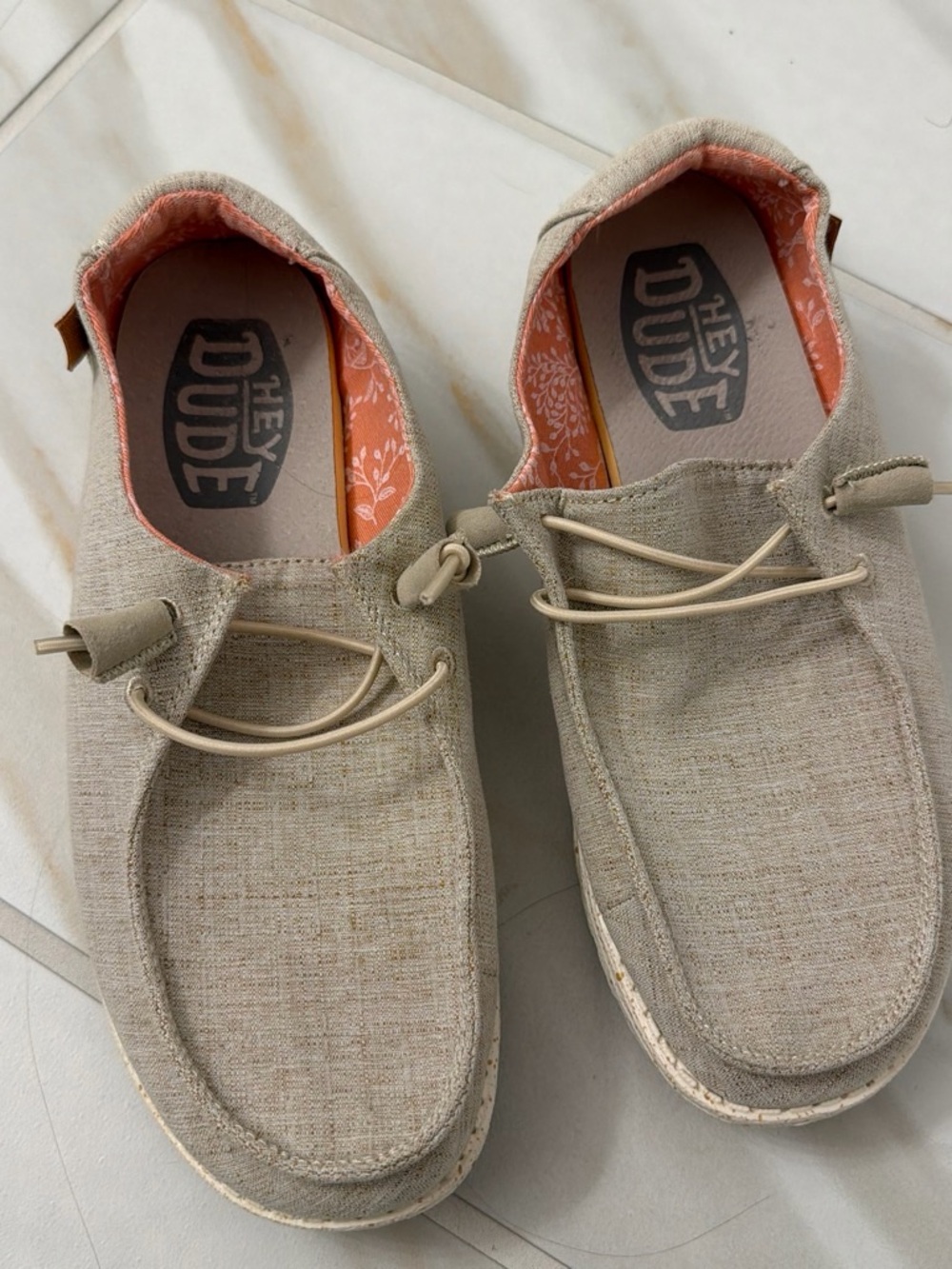 Hey Dude Women’s Beige Lightweight Casual Shoes